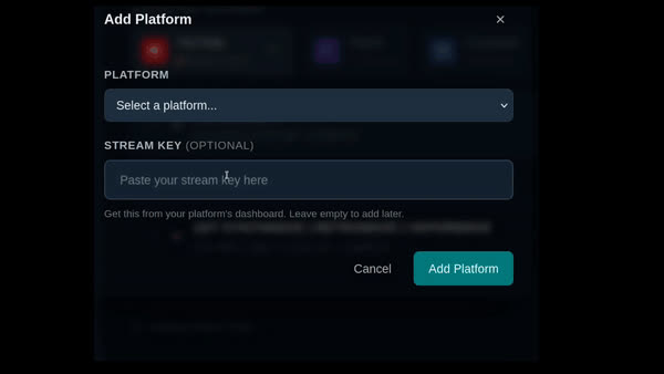 Multi-platform streaming demo